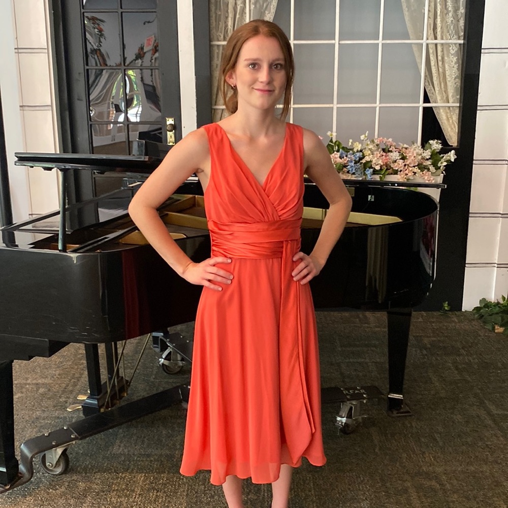 Really simple and lovely Blood Orange spring Dress